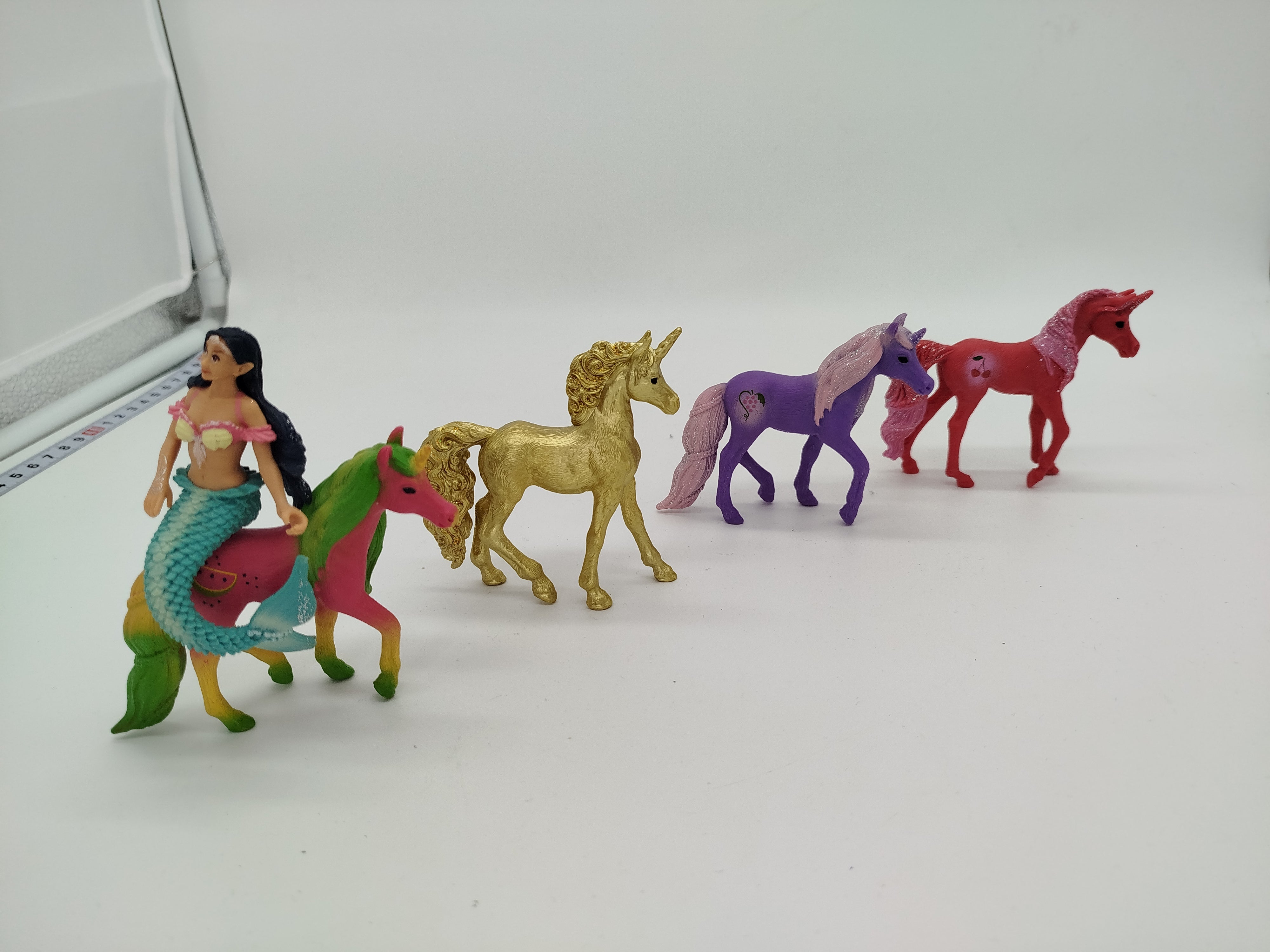 Schleichfiguren Bayala Einhörner - Set von 4 und Meerjungfrau